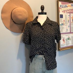 Vintage Button Up Tee